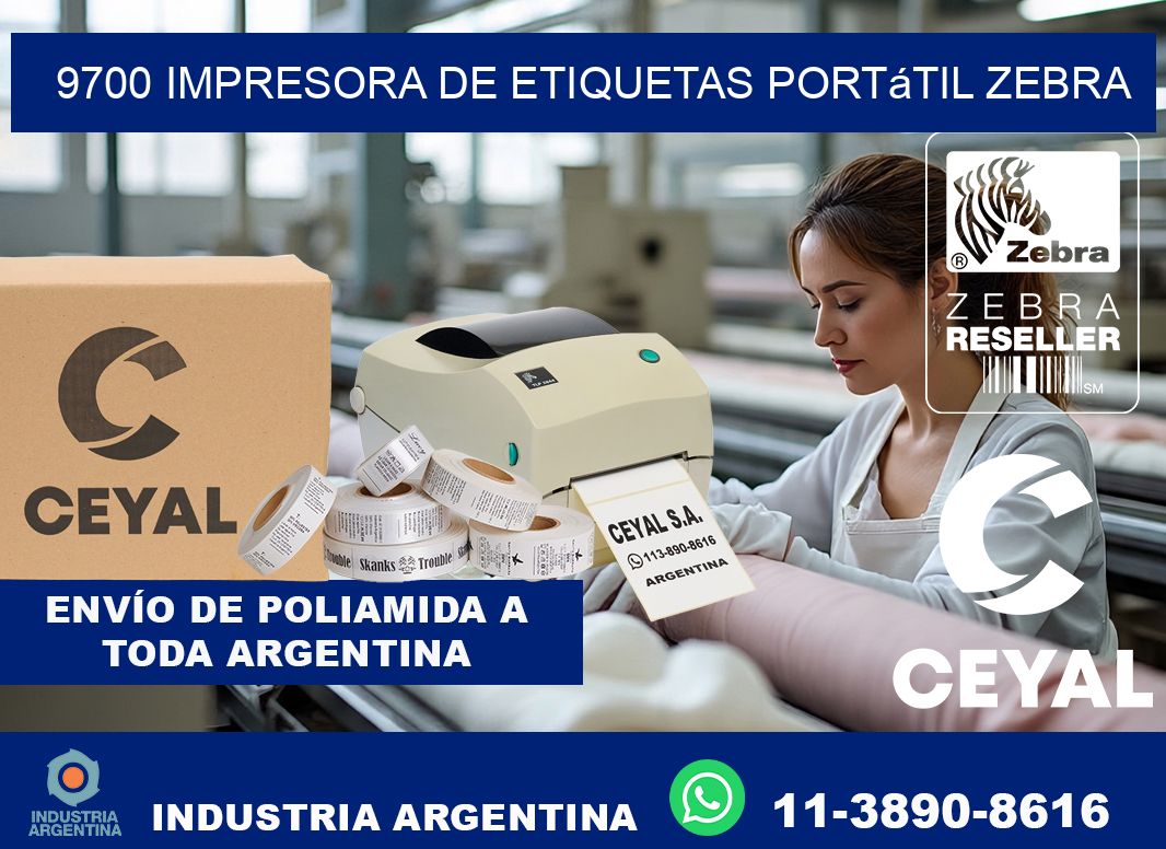 9700 impresora de etiquetas portátil Zebra