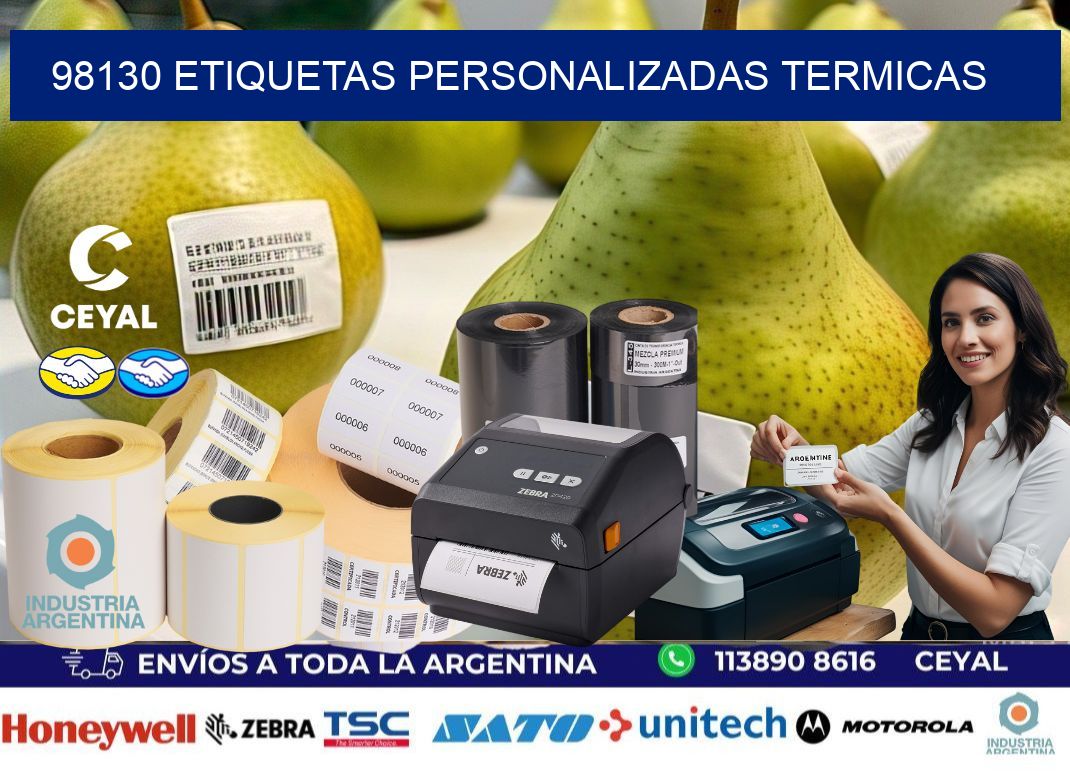 98130 Etiquetas personalizadas termicas