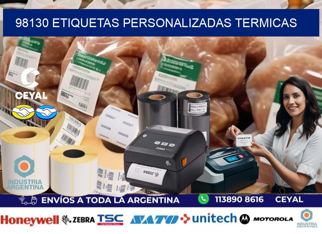 98130 Etiquetas personalizadas termicas