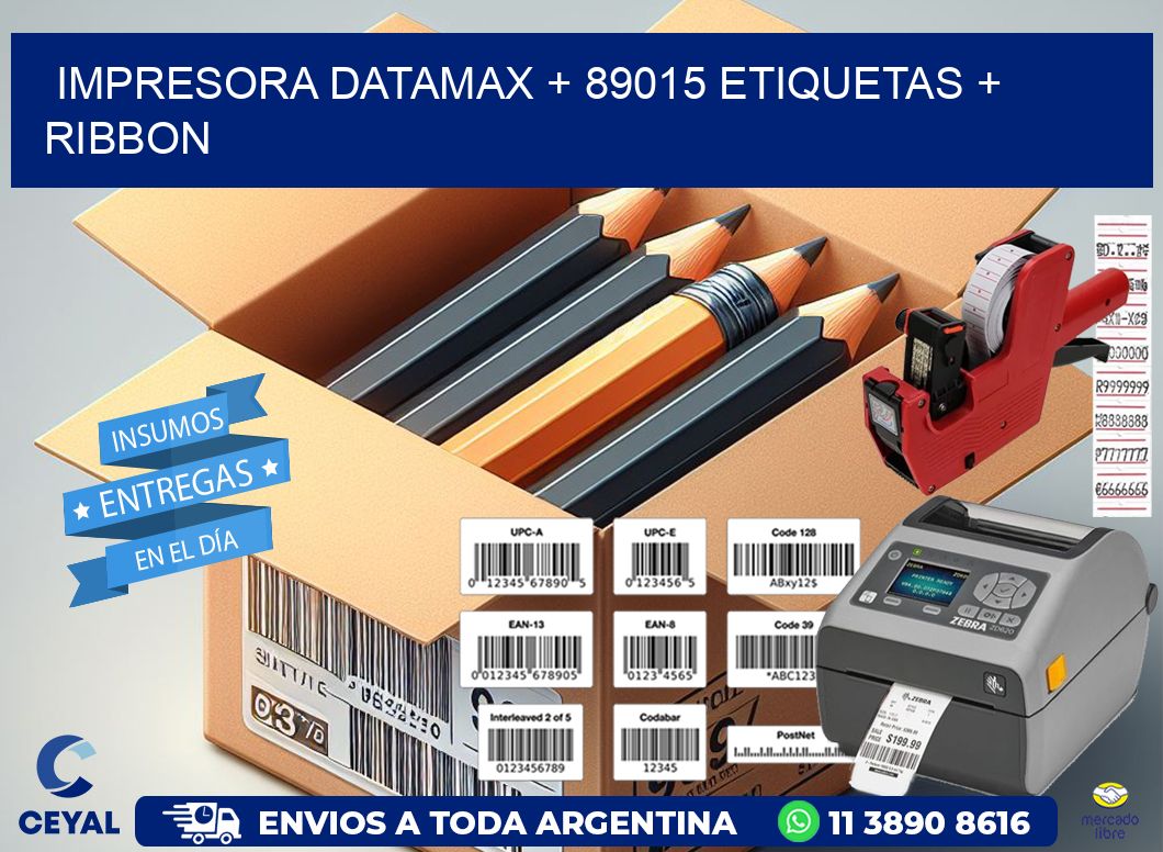 impresora DATAMAX + 89015 etiquetas + ribbon