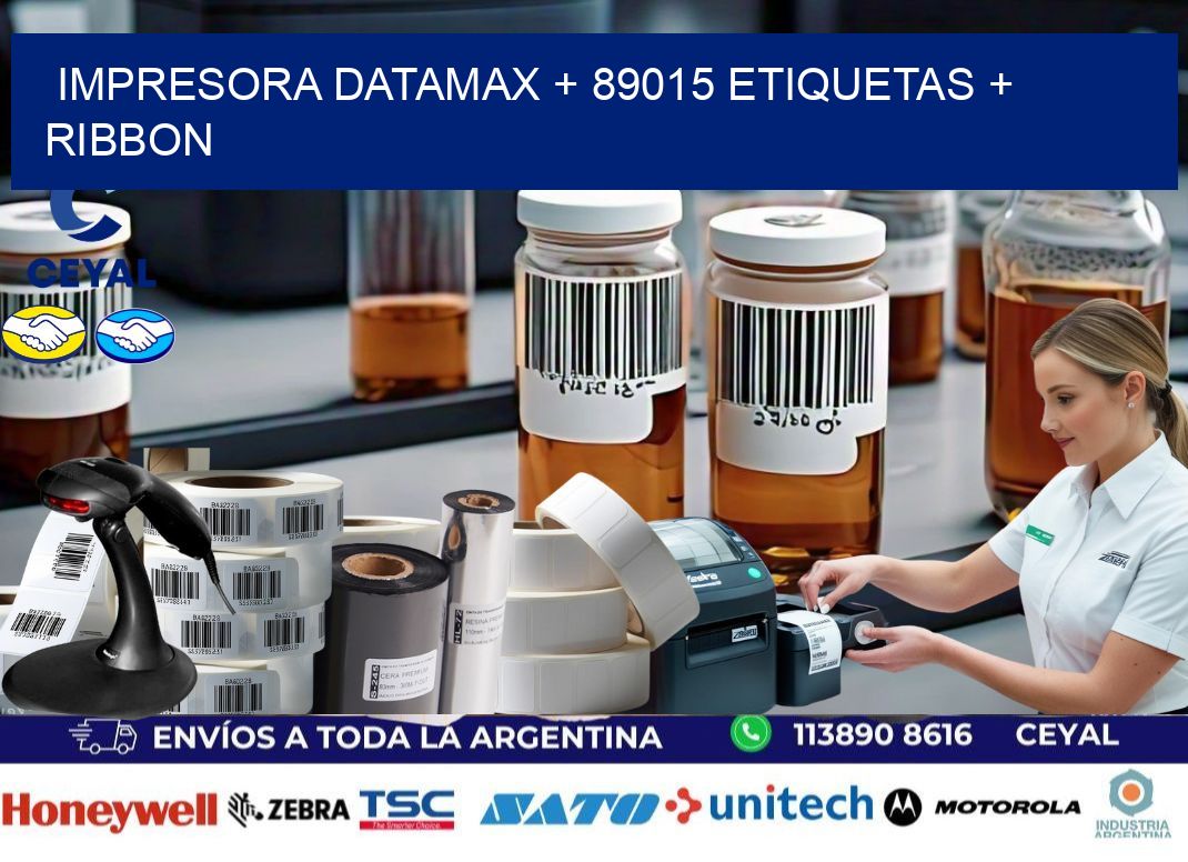 impresora DATAMAX + 89015 etiquetas + ribbon