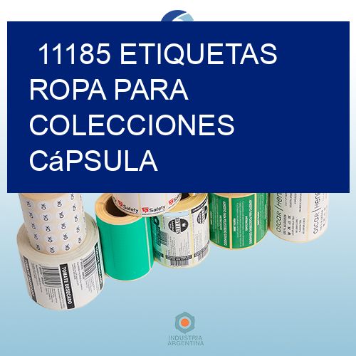 11185 Etiquetas ropa para colecciones cápsula