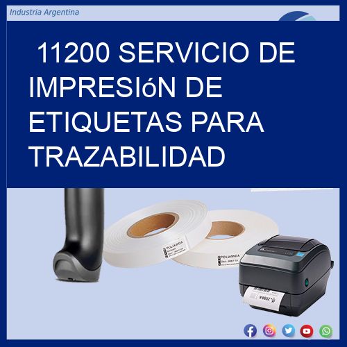 11200 Servicio de impresión de etiquetas para trazabilidad