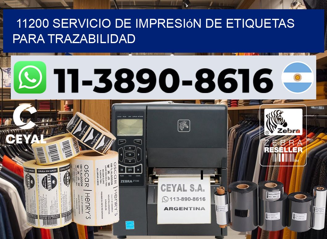 11200 Servicio de impresión de etiquetas para trazabilidad