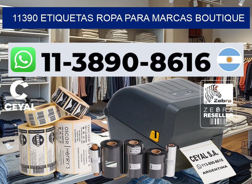 11390 Etiquetas ropa para marcas boutique