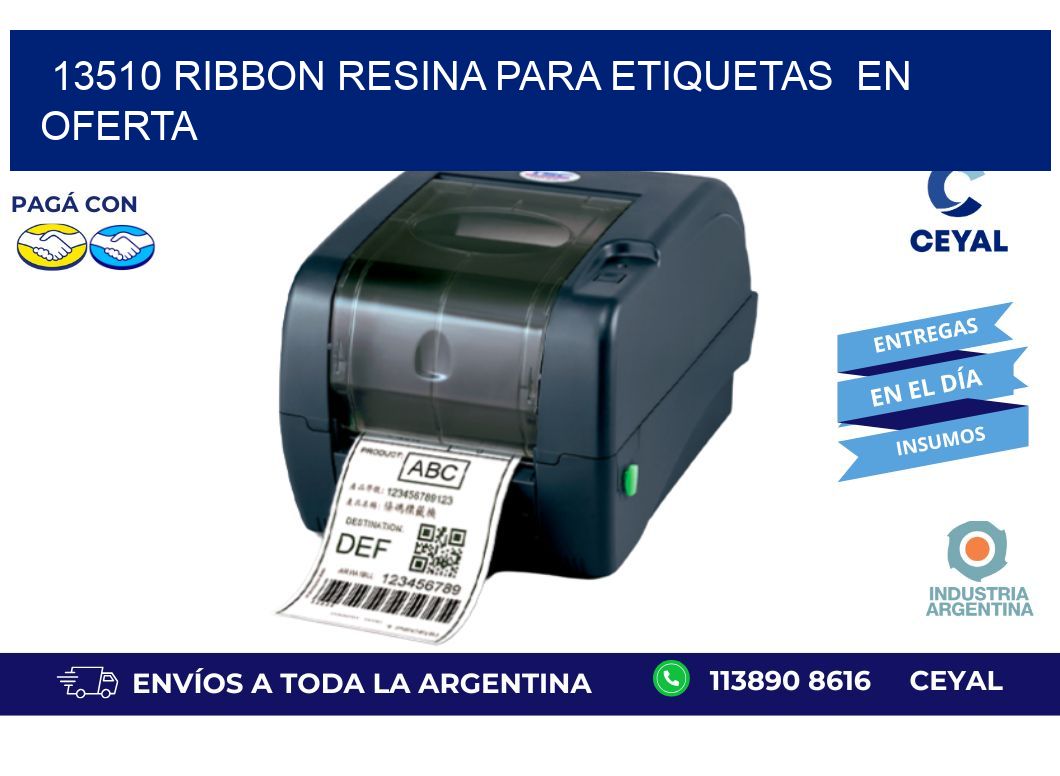 13510 ribbon resina para etiquetas en oferta
