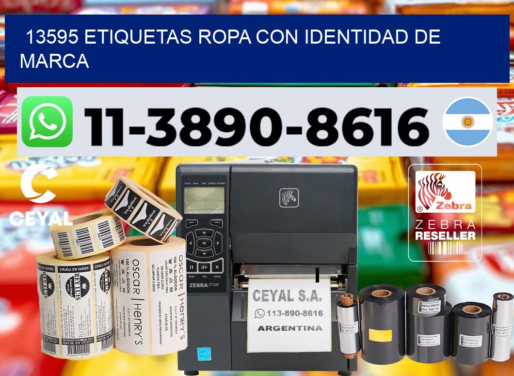 13595 Etiquetas ropa con identidad de marca