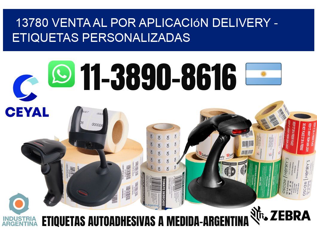 13780 Venta al Por Aplicación delivery – Etiquetas Personalizadas
