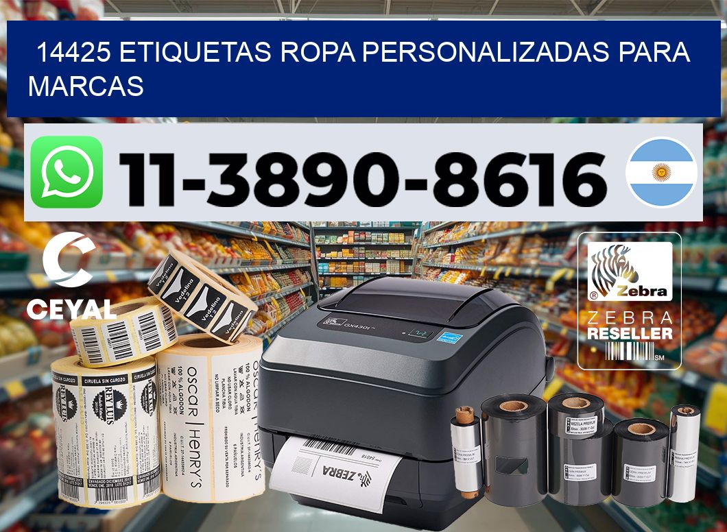14425 Etiquetas ropa personalizadas para marcas