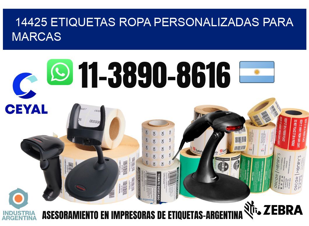 14425 Etiquetas ropa personalizadas para marcas