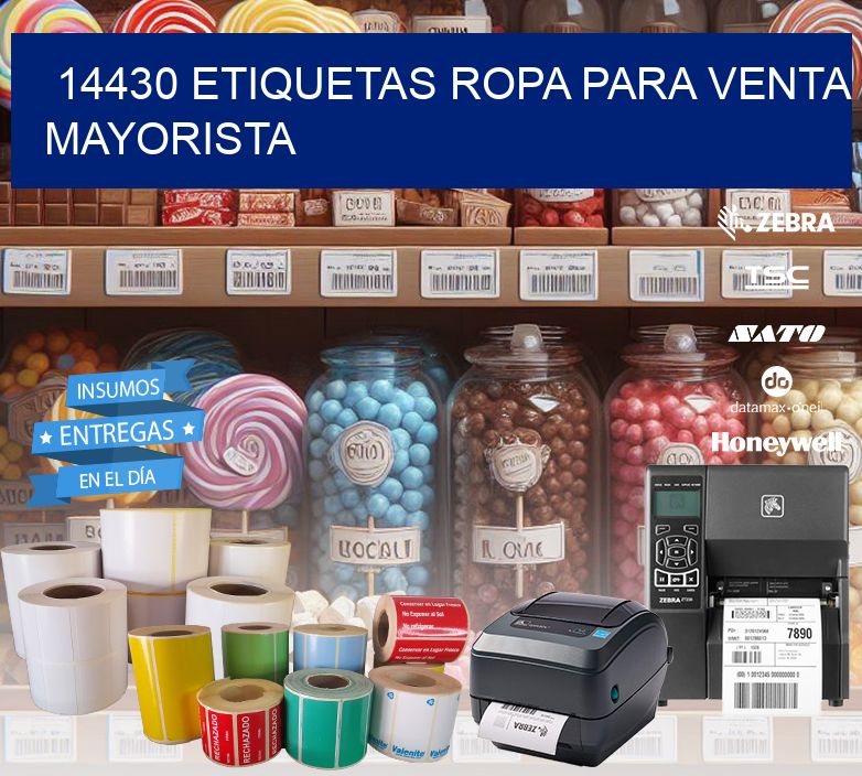 14430 Etiquetas ropa para venta mayorista