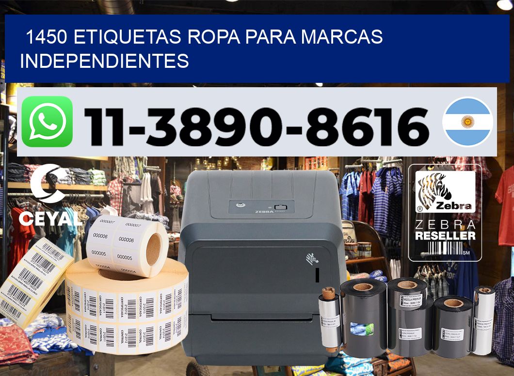1450 Etiquetas ropa para marcas independientes
