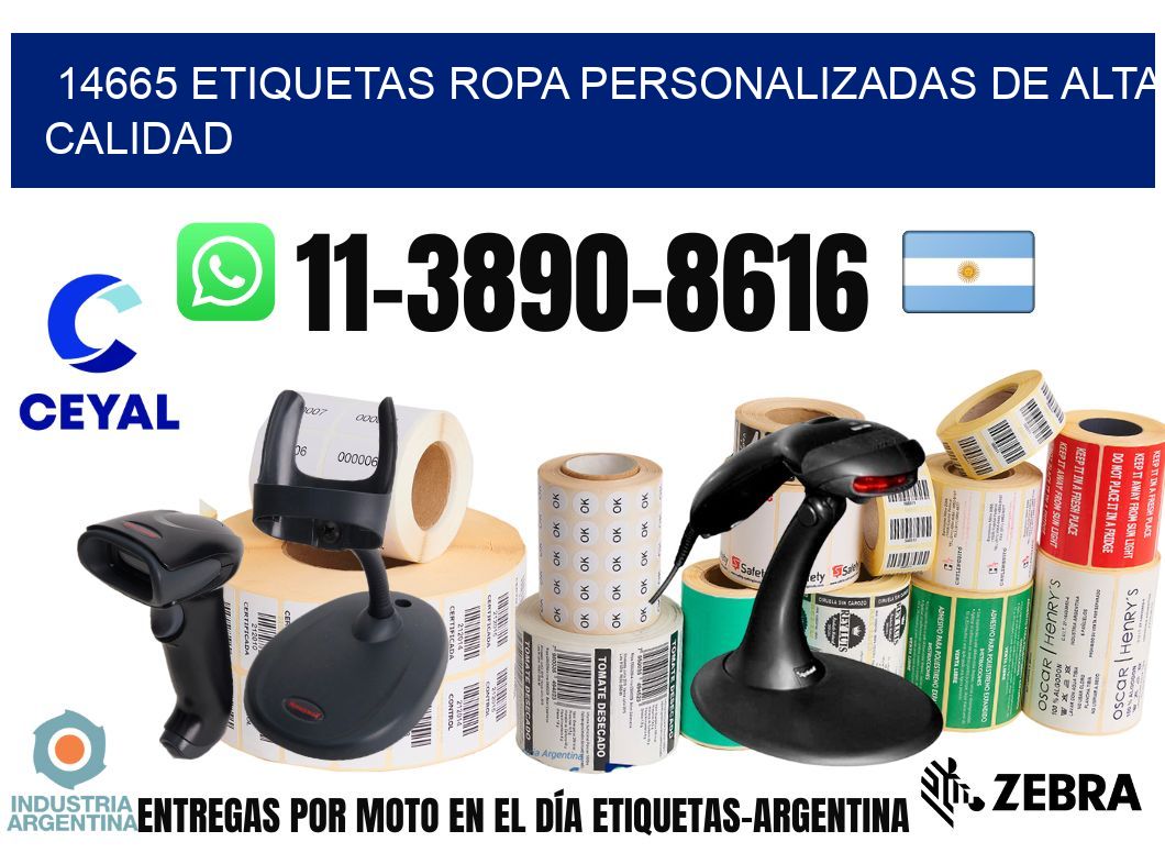 14665 Etiquetas ropa personalizadas de alta calidad