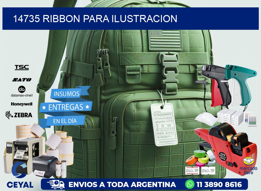 14735 ribbon para ilustracion