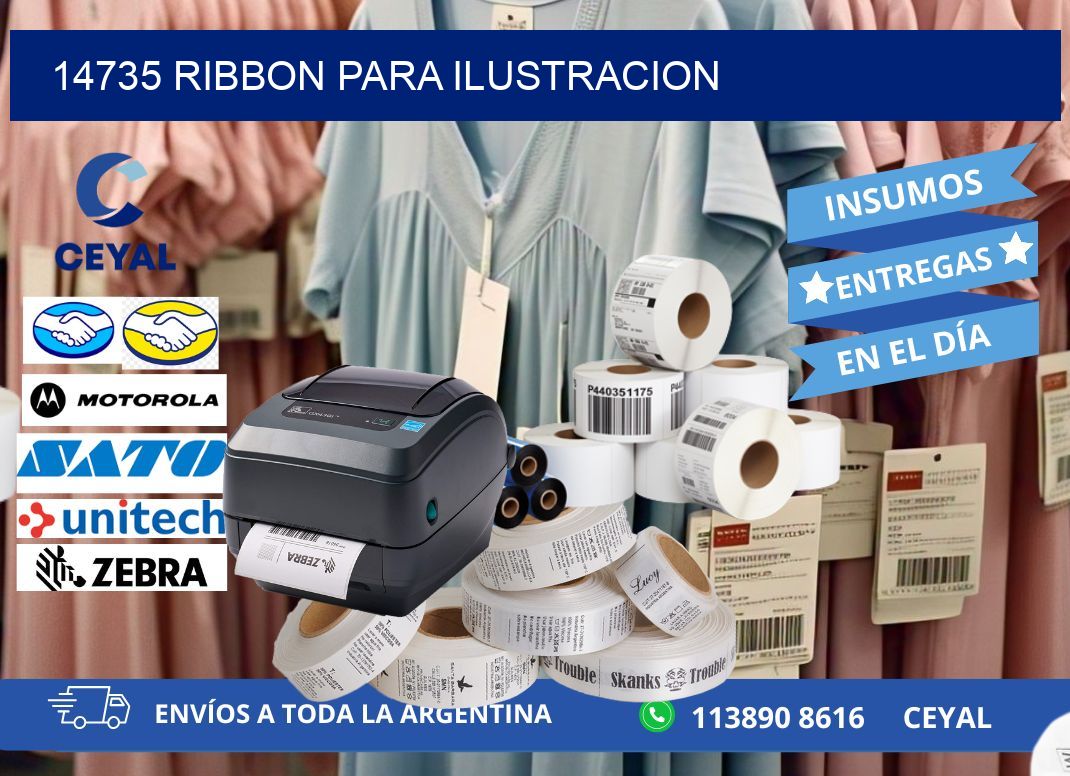14735 ribbon para ilustracion