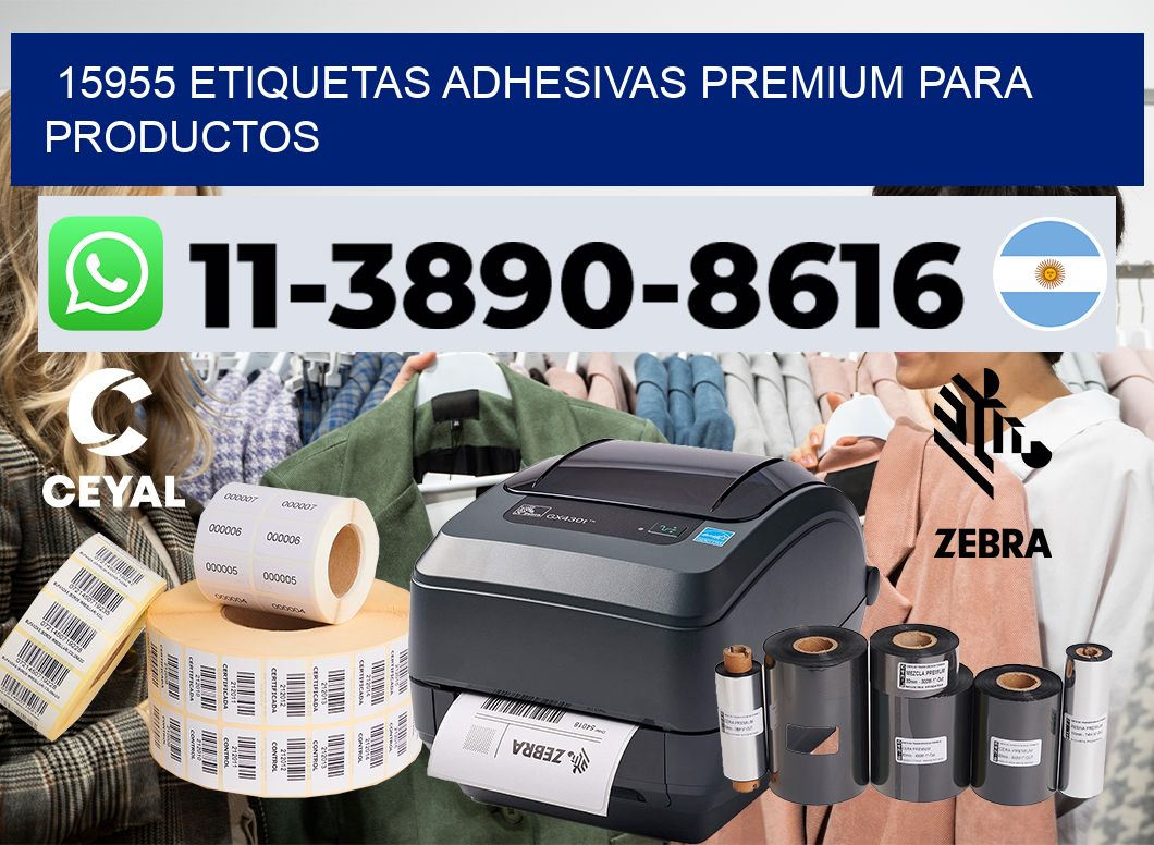 15955 Etiquetas adhesivas premium para productos