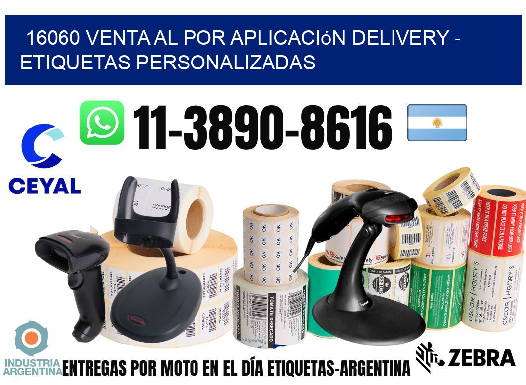 16060 Venta al Por Aplicación delivery - Etiquetas Personalizadas