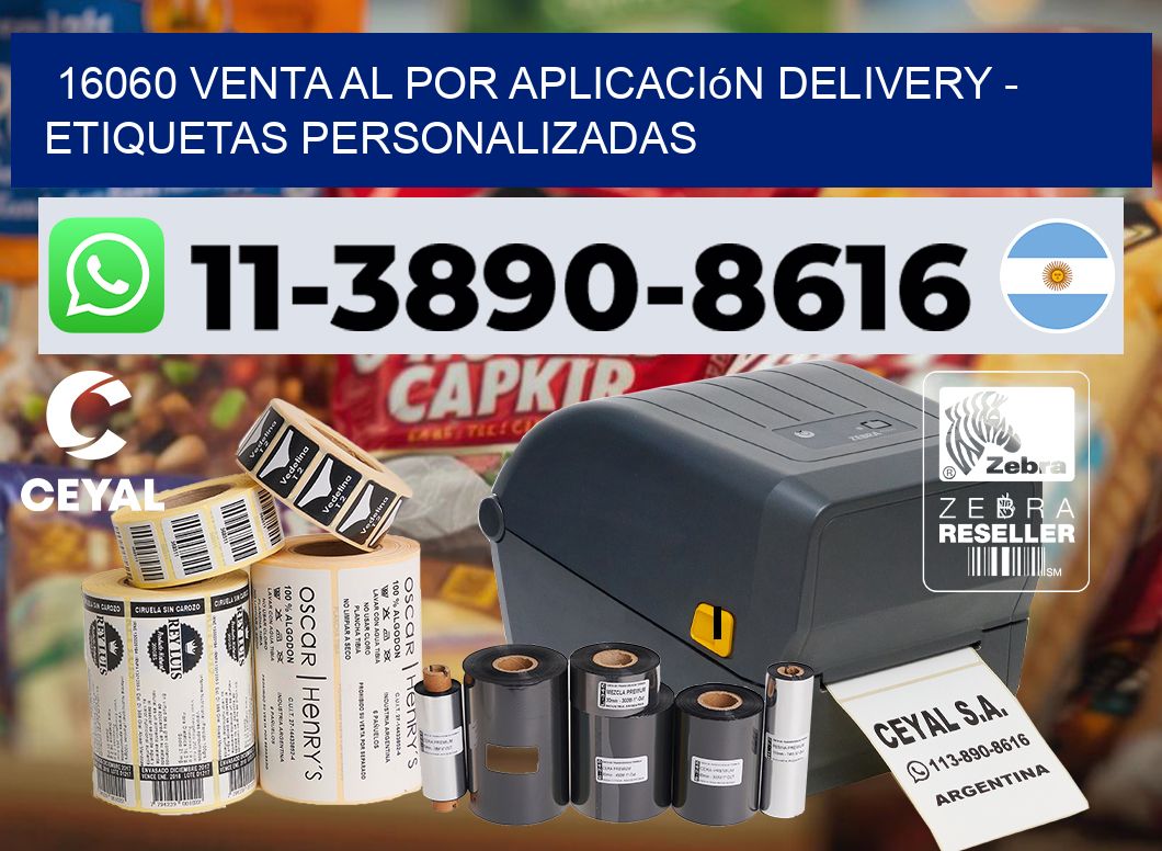 16060 Venta al Por Aplicación delivery – Etiquetas Personalizadas