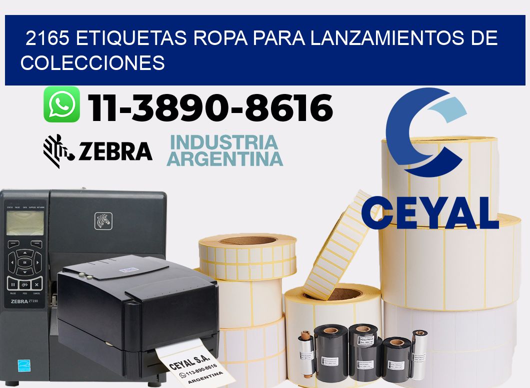 2165 Etiquetas ropa para lanzamientos de colecciones