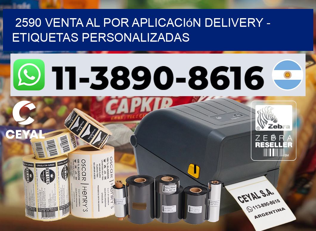 2590 Venta al Por Aplicación delivery – Etiquetas Personalizadas