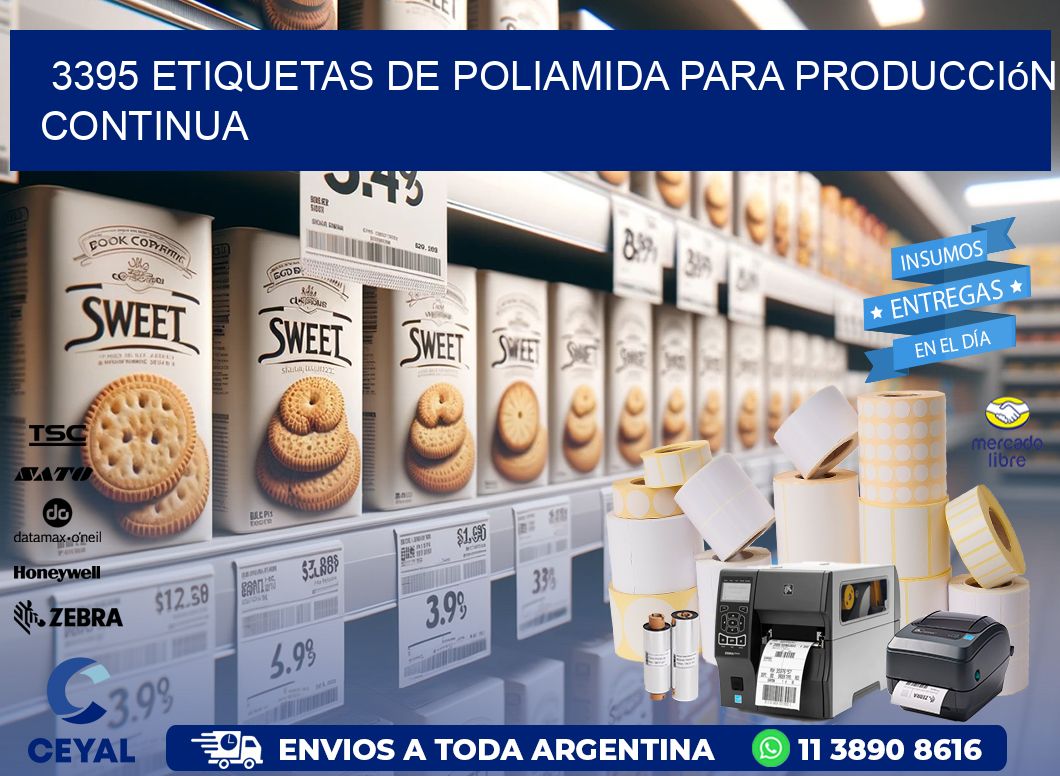 3395 Etiquetas de poliamida para producción continua