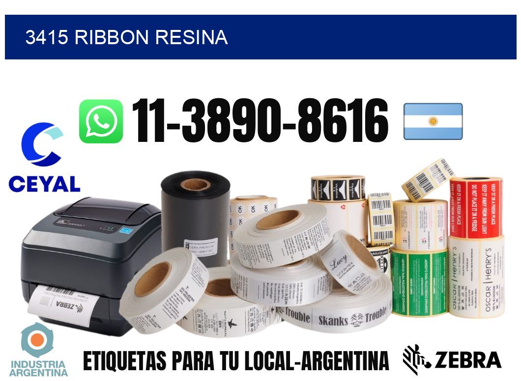 3415 ribbon resina