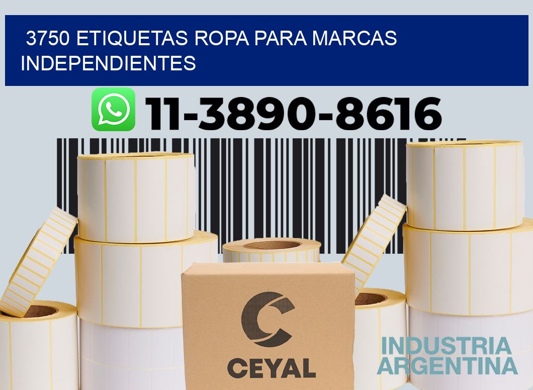 3750 Etiquetas ropa para marcas independientes