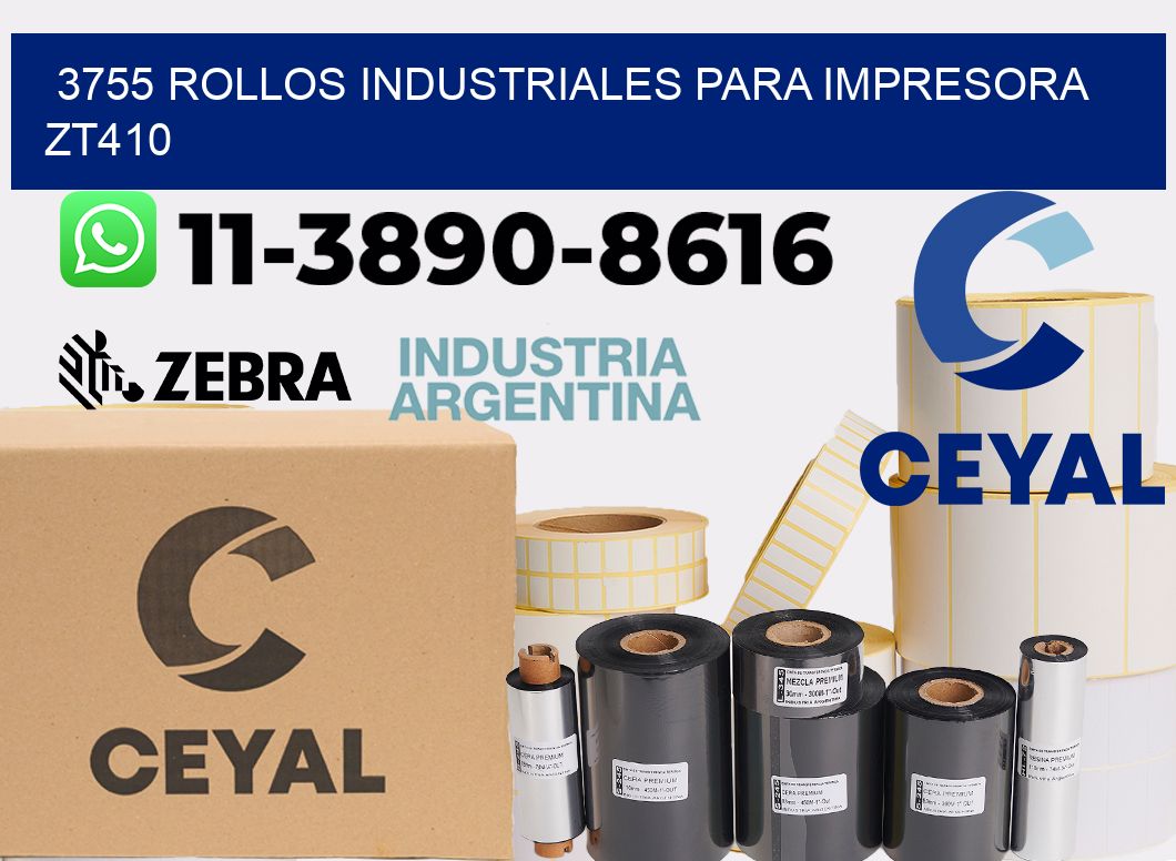 3755 rollos industriales para impresora zt410