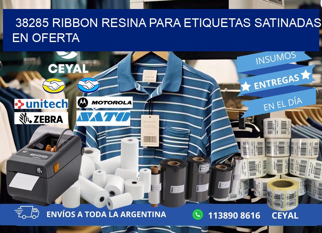38285 ribbon resina para etiquetas satinadas en oferta