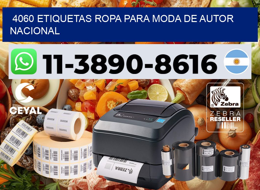 4060 Etiquetas ropa para moda de autor nacional
