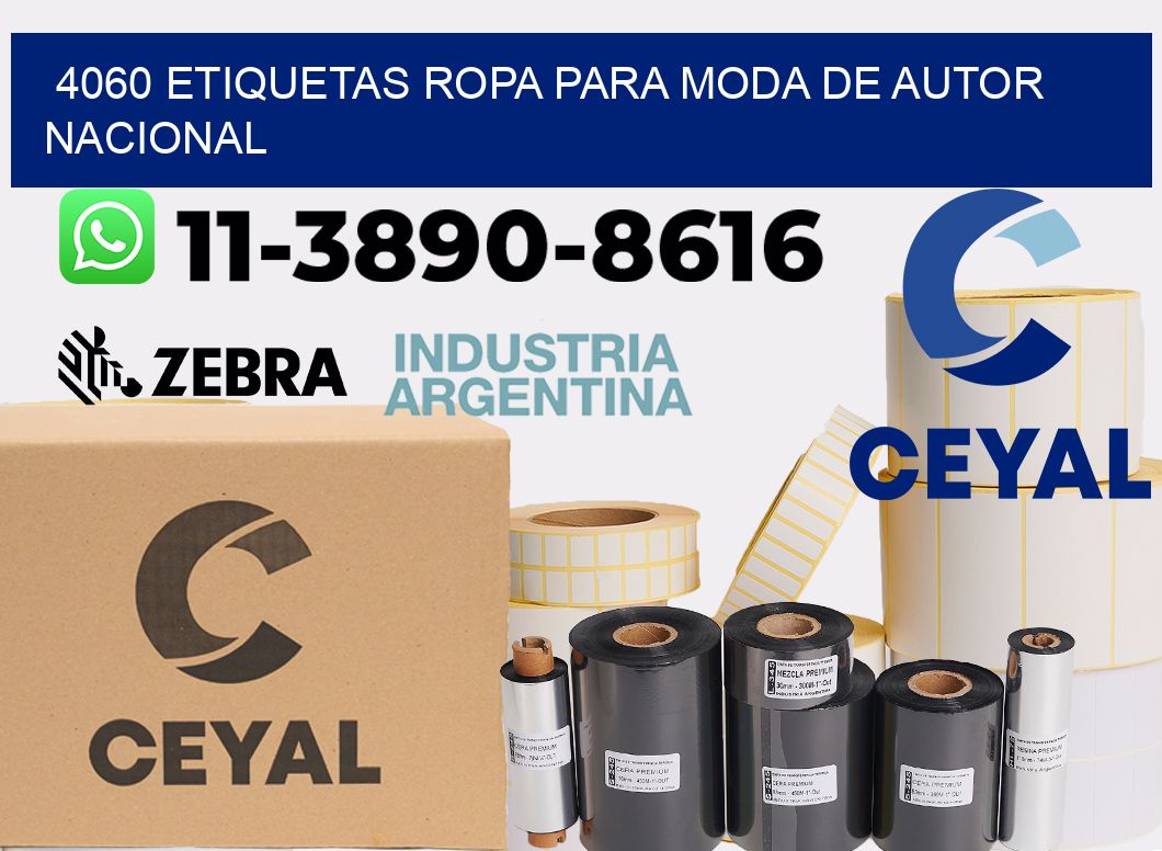 4060 Etiquetas ropa para moda de autor nacional