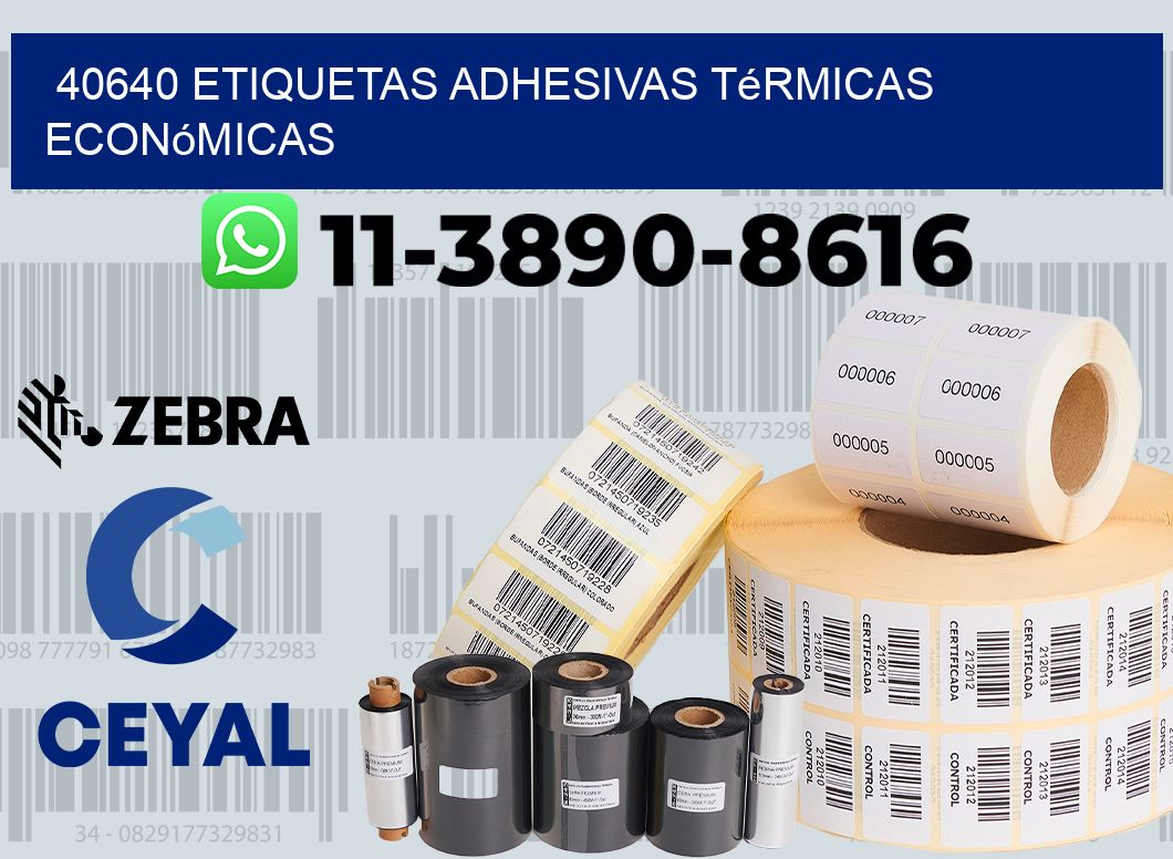 40640 etiquetas adhesivas térmicas económicas
