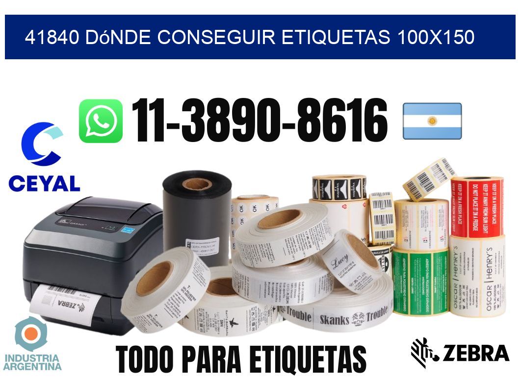 41840 dónde conseguir etiquetas 100x150