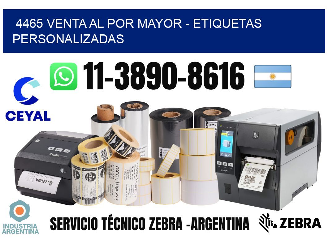 4465 Venta al Por Mayor - Etiquetas Personalizadas