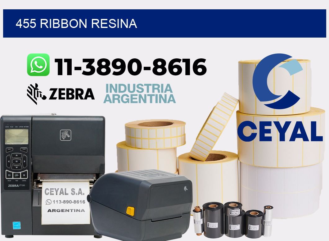 455 ribbon resina