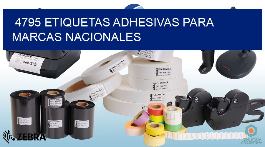 4795 Etiquetas adhesivas para marcas nacionales