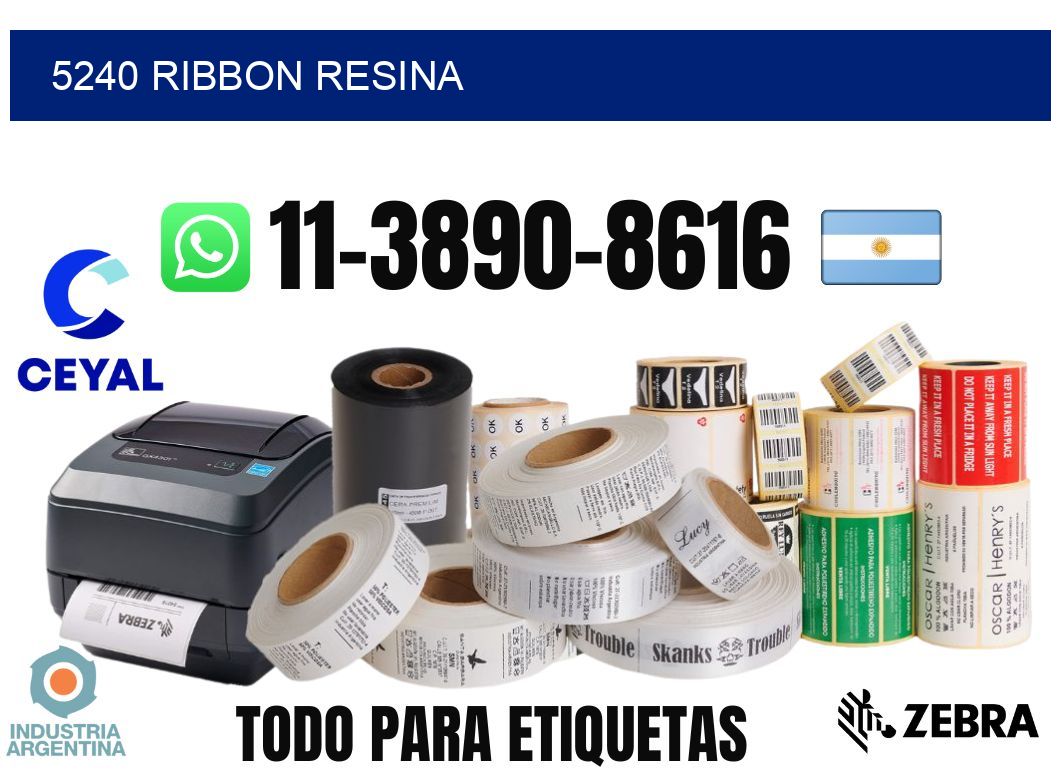5240 ribbon resina