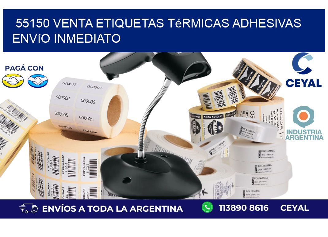 55150 venta etiquetas térmicas adhesivas envío inmediato
