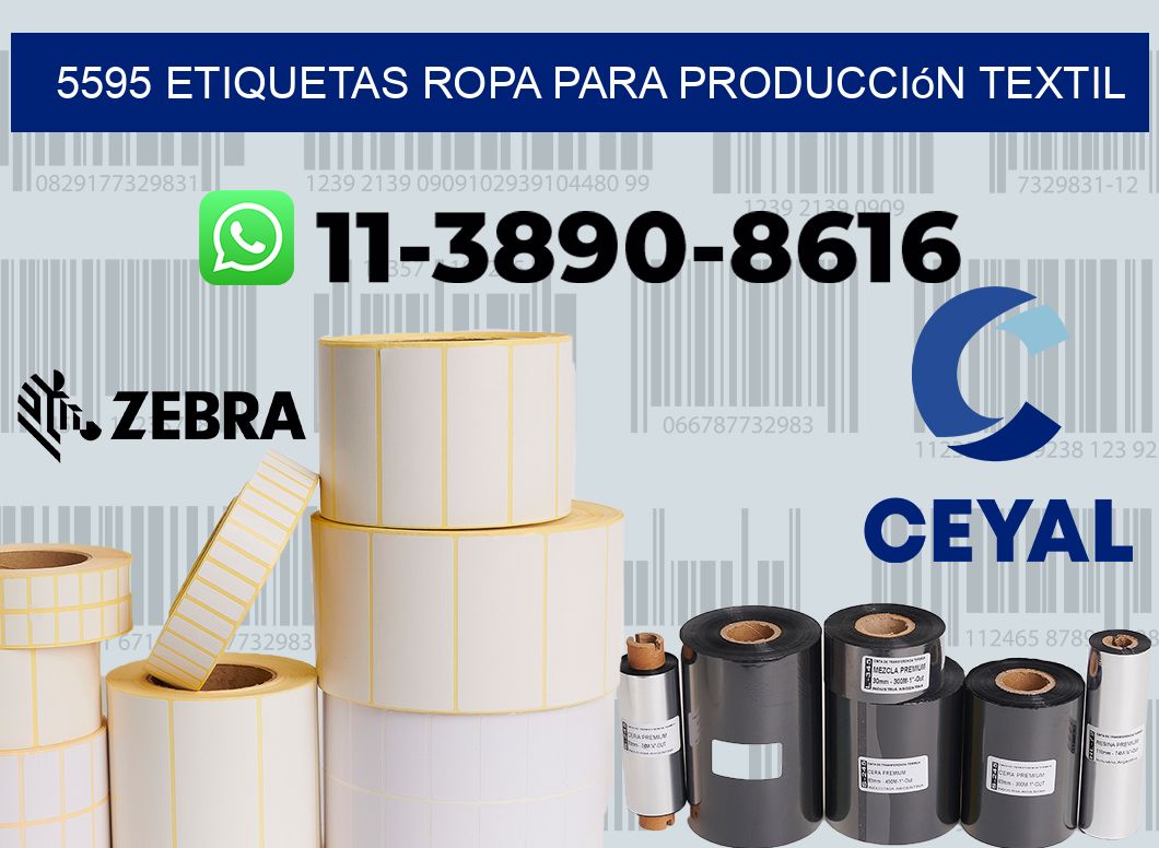 5595 Etiquetas ropa para producción textil