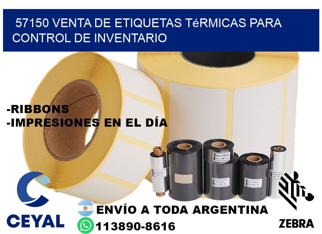 57150 venta de etiquetas térmicas para control de inventario
