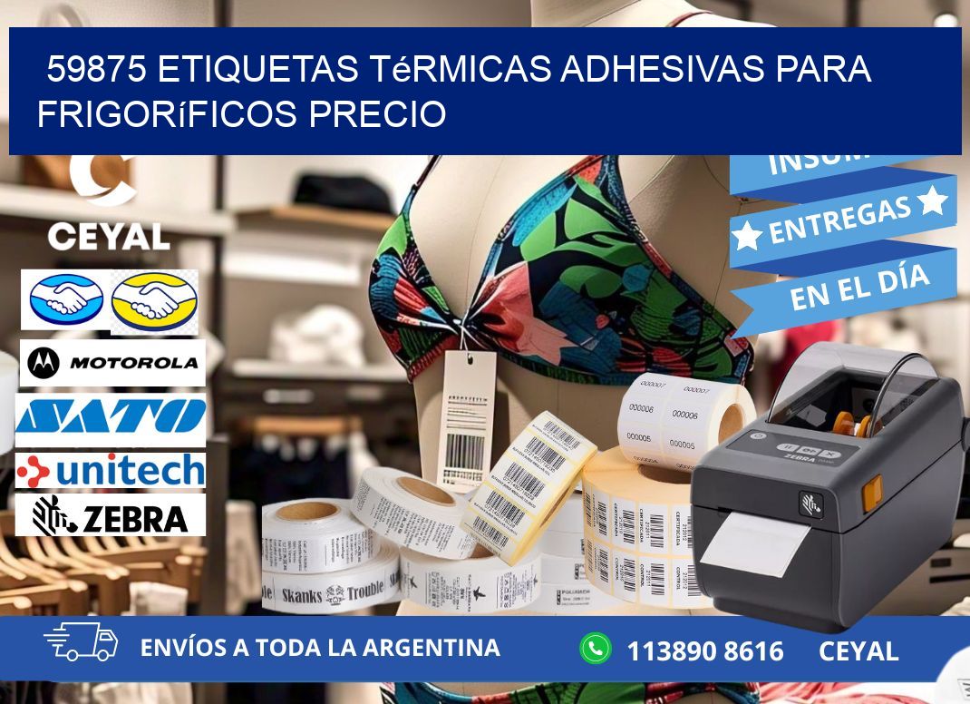 59875 etiquetas térmicas adhesivas para frigoríficos precio