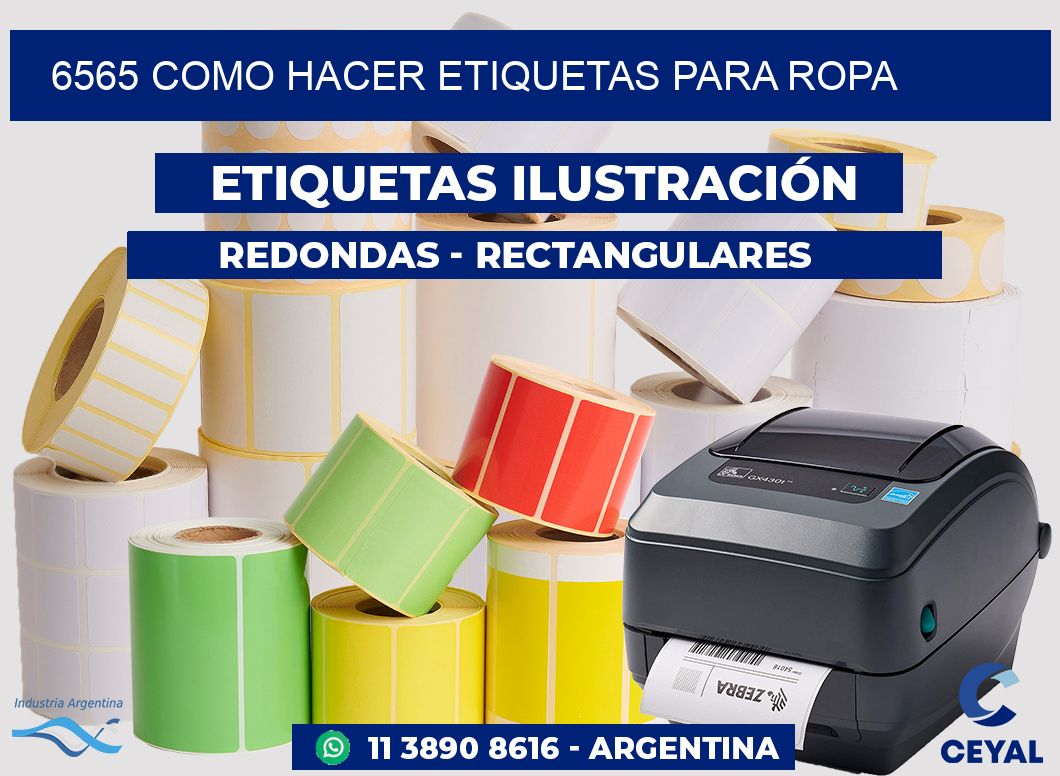 6565 como hacer etiquetas para ropa