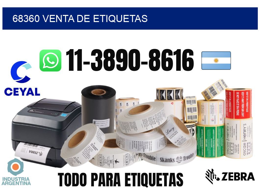 68360 venta de etiquetas