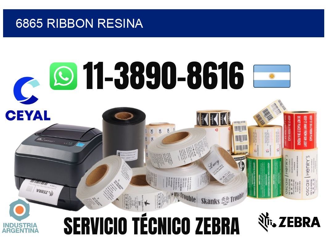 6865 ribbon resina
