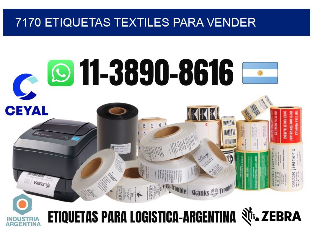 7170 Etiquetas textiles para vender