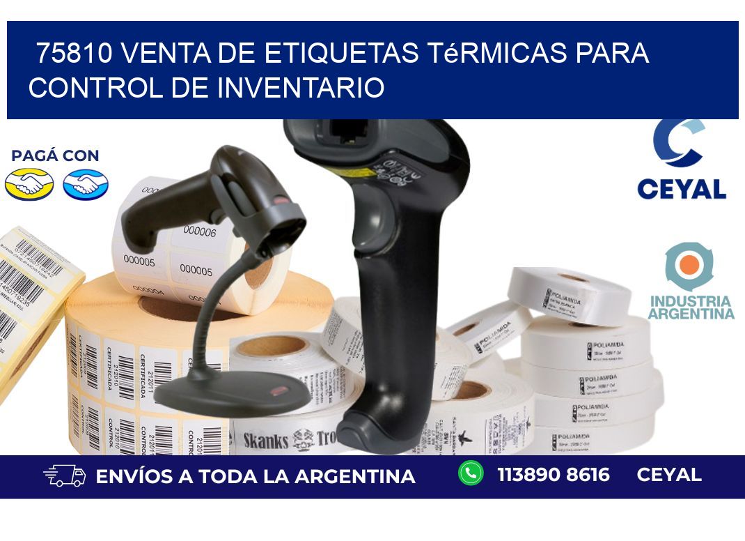 75810 venta de etiquetas térmicas para control de inventario