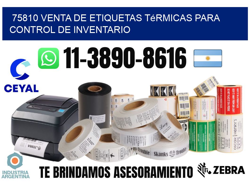 75810 venta de etiquetas térmicas para control de inventario