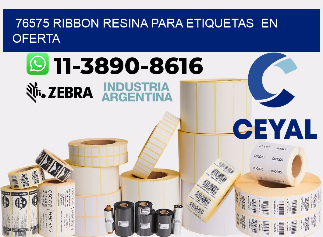 76575 ribbon resina para etiquetas  en oferta
