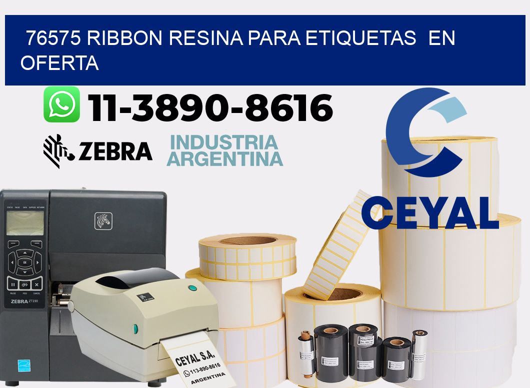 76575 ribbon resina para etiquetas  en oferta