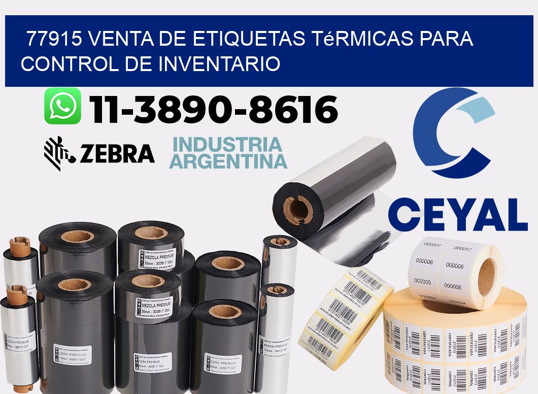 77915 venta de etiquetas térmicas para control de inventario